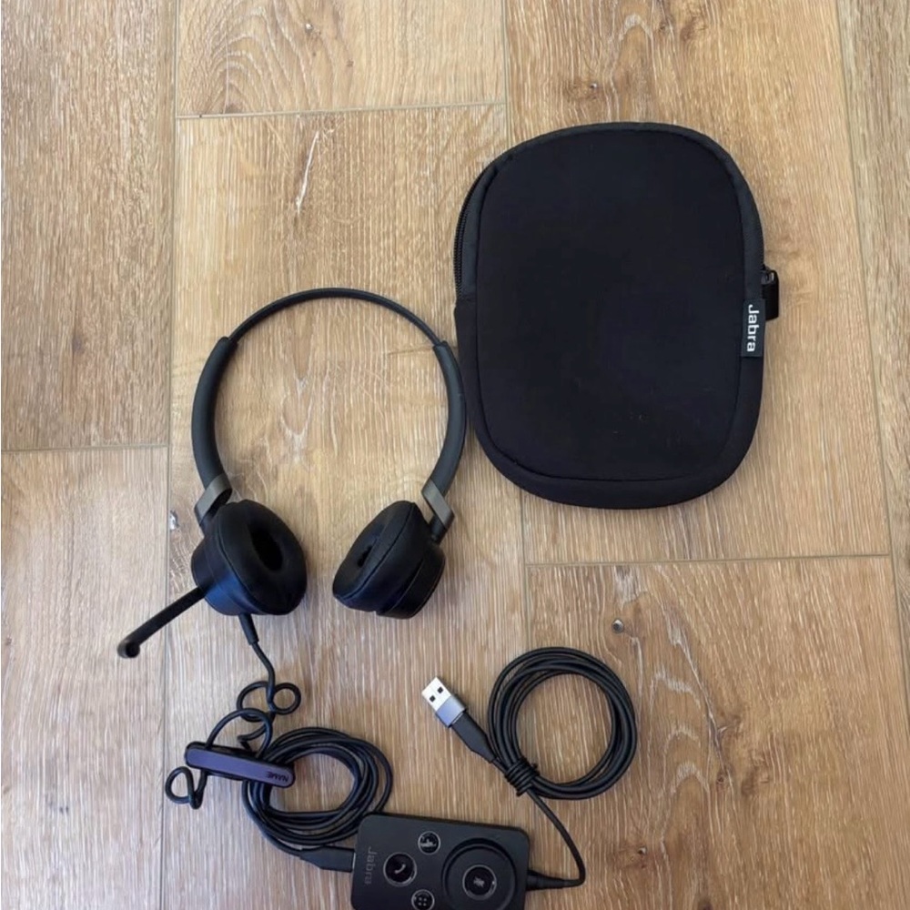 Jabra Black On-Ear Headphones with Microphone